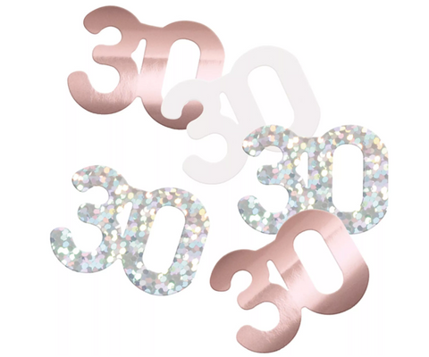 Rose Gold 30th Birthday Confetti