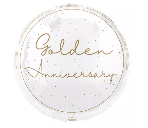 Golden Anniversary Foil Balloon | 18"