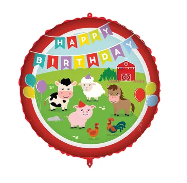 Farm Animals Happy Birthday Foil Balloon  | 18" | S40