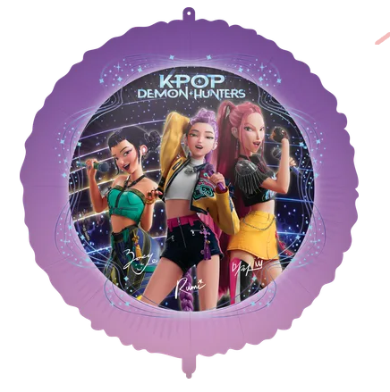 KPOP Demon Hunters Round Foil Balloon | 18"