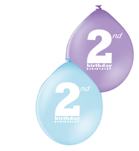Latex Preprinted 2nd Balloons | 10"| 10 Pack