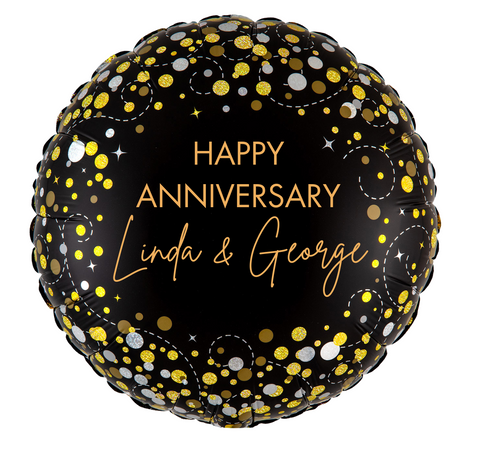 Personalised Anniversary Foil | 18" | Multiple Colours Available