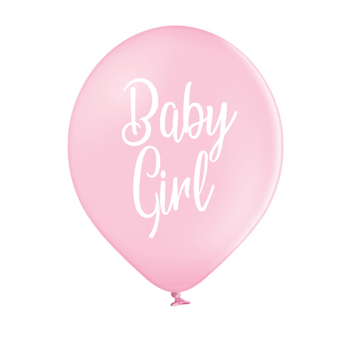 Latex Preprinted Baby Girl Balloons | 12"| 10 Pack