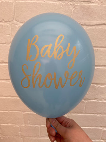 Latex Preprinted Blue Baby Shower Balloons | 12" | 10 Pack