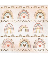 Boho Rainbow Paper Napkins | 16 Pack