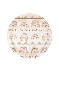 Boho Rainbow 7" Plates | Pack of 8