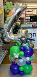 DIY Toy Story Buzz Lightyear Theme Balloon Number Stack