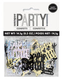Black Happy Birthday Confetti