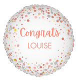 Personalised Congrats Foil | 18" | Multiple Colours Available