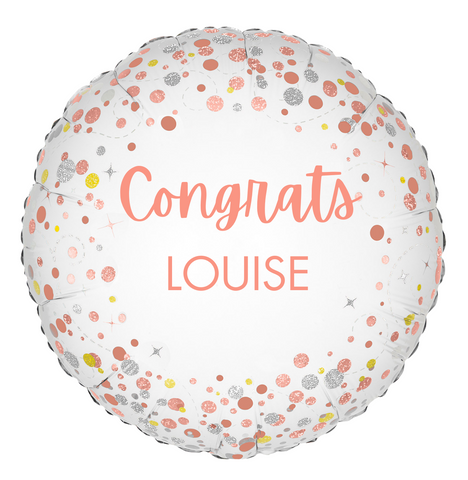 Personalised Congrats Foil | 18" | Multiple Colours Available