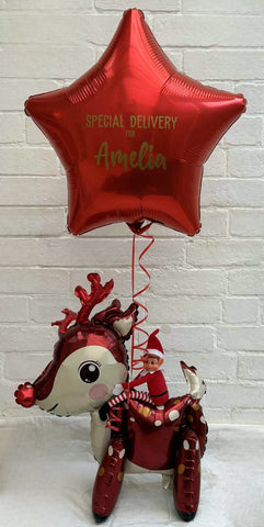 Special Delivery Reindeer Balloon | Elf Arrival