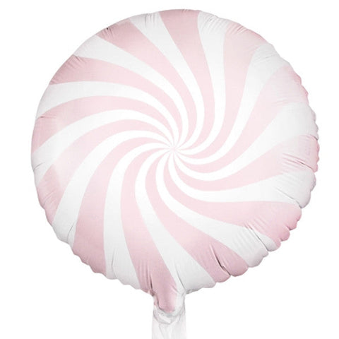 Pastel Pink Candy Swirl Foil Balloon | 18"