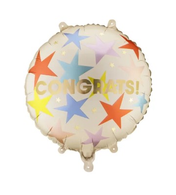 Congrats Colourful Stars Balloon | 18"