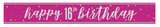 Glitz Dark Pink Various Age Birthday Banner | 9ft