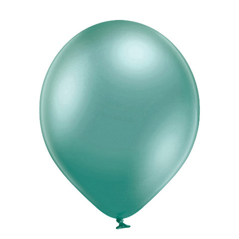 Glossy Chrome Green Latex Balloons | Available in 5" and 12"