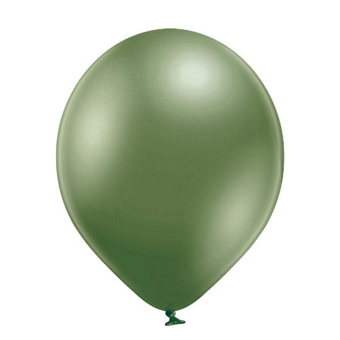 Glossy Chrome Lime Green Latex Balloons | Available in 5" and 12"