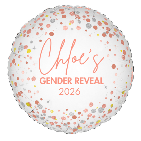 Personalised Gender Reveal Foil | 18" | Multiple Colours Available
