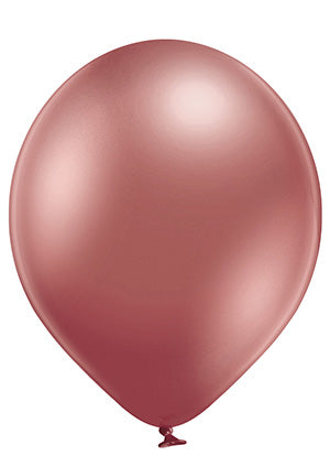 Latex Glossy Chrome Rose Gold Balloons | 17"