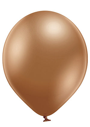 Latex Glossy Chrome Copper Balloons | 17"