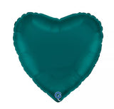 Foil Heart Satin Luxe Plain Balloons | 18"