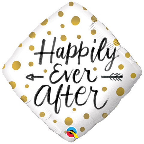 Gold Confetti Dots Happily Ever After Foil | 18"