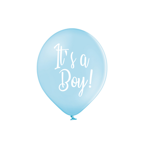 Latex Preprinted It's a Boy Balloons | 12"| 10 Pack