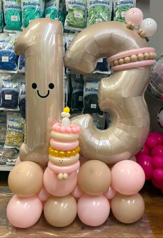 Jellycat Themed Horizontal Number Stack
