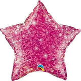 Holographic Dazzler Foil Star Balloons | 20"