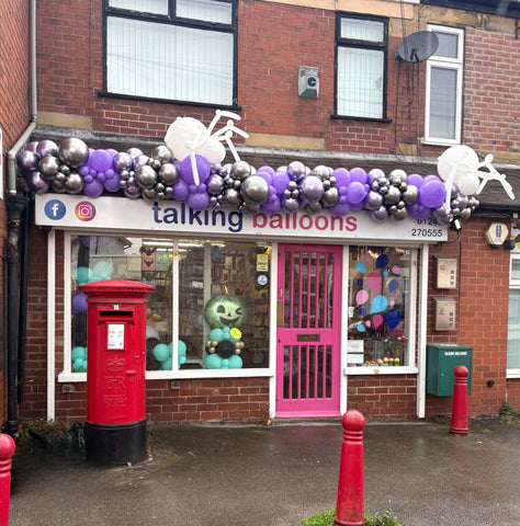 Organic Garland - Lavender, Glossy Anthracite & Glossy Purple
