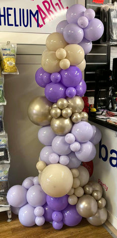 Freestanding Organic Garland | Lavender, Lilac Breeze, Dune & Glossy Light Almond