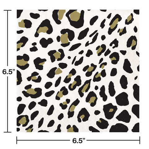 Leopard Print Paper Napkins | 16 Pack