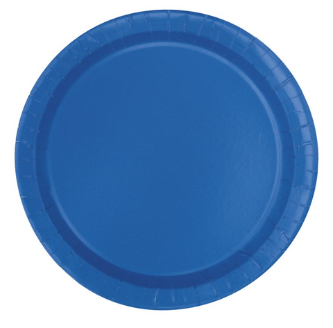 Royal Blue 9" Plates | Pack of 8