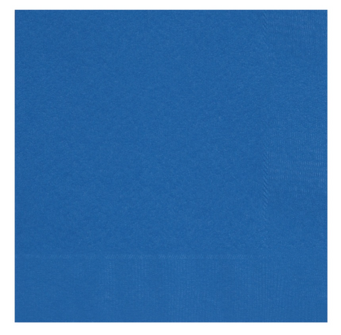 Royal Blue Paper Napkins | 20 Pack