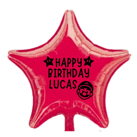 Personalised Mario Balloon | 18"