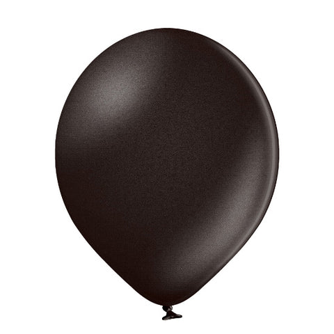 Latex Metallic Black Balloons | 5"