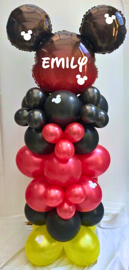 Mickey Mouse Theme Balloon Stack – Talking Balloons