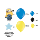 DIY Minions Theme Balloon Number Stack