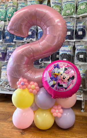 Minnie Mouse Themed Number Stack