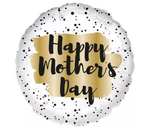 Happy Mothers Day Gold Spots Foil Balloon | 18"