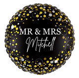 Personalised Mr & Mrs Foil | 18" | Multiple Colours Available