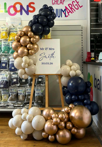 Navy, Glossy Copper & Dune 'S' Design Easel