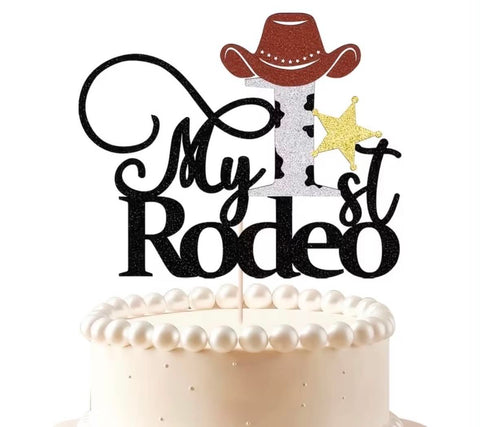 My 1st Rodeo Cake Topper