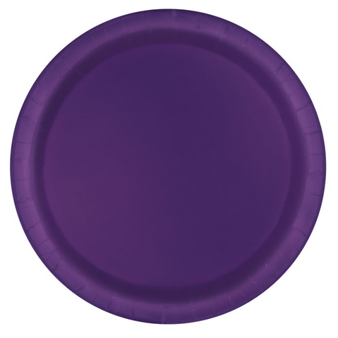 Deep Purple 9" Plates | Pack of 8