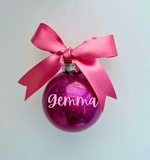 Personalised Glitter Bauble - Small | Collection