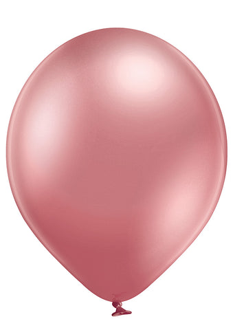 Latex Glossy Chrome Pink Balloons | 17"