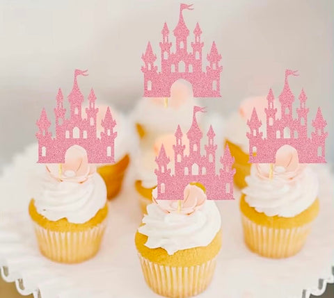 Princess Castle Cupcake Toppers