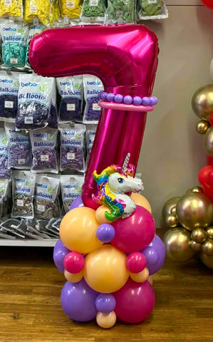 Rainbow Unicorn Themed Number Stack