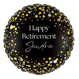 Personalised Retirement Foil | 18" | Multiple Colours Available