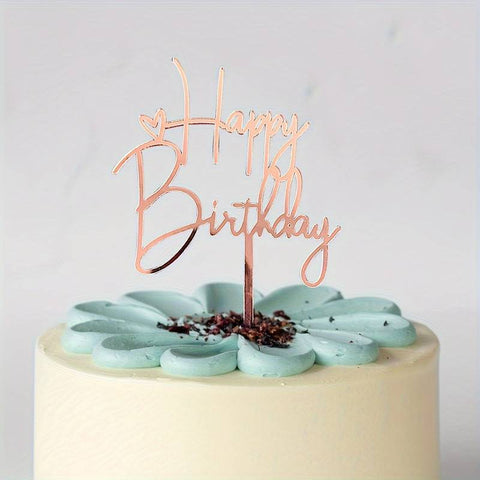 Multiple Colours - Happy Birthday Cake Topper