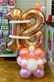 21st Birthday Rose Gold Double Number Stack Bundle